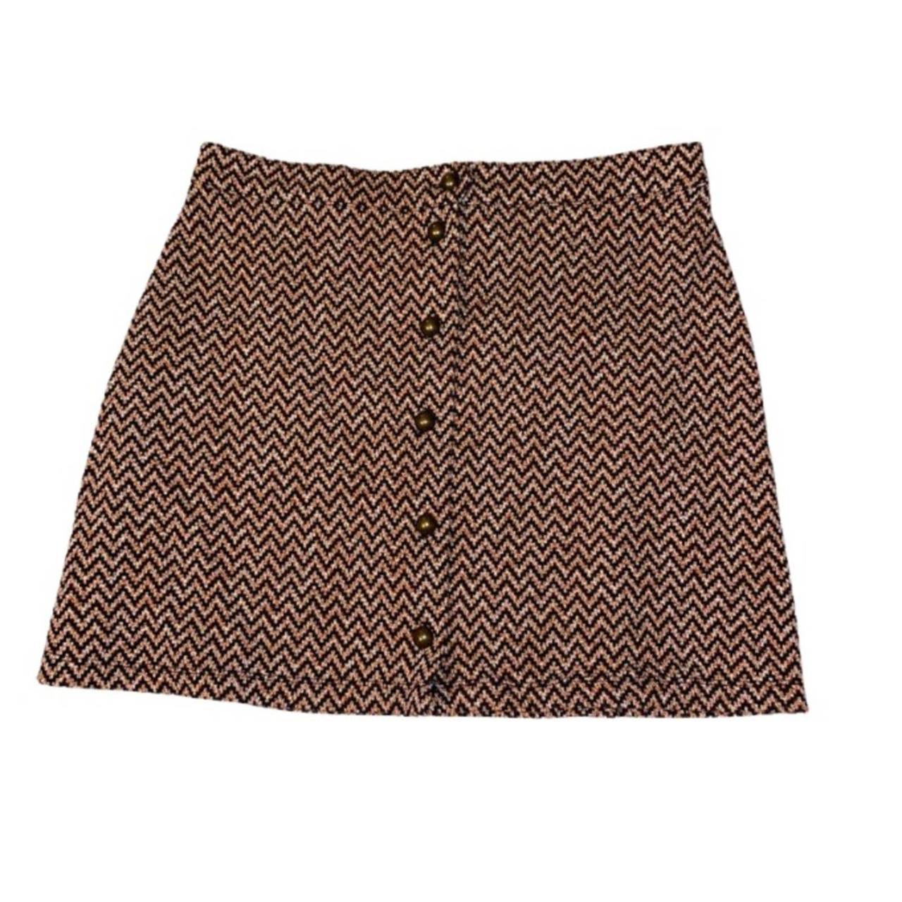 Forever 21 70s Style Retro Chevron Button Front Depop