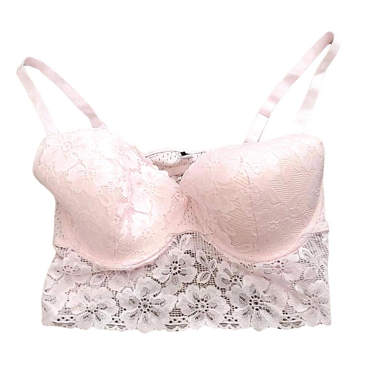 Fashion Nova “Lace Type of Girl” pink lace bralette - Depop
