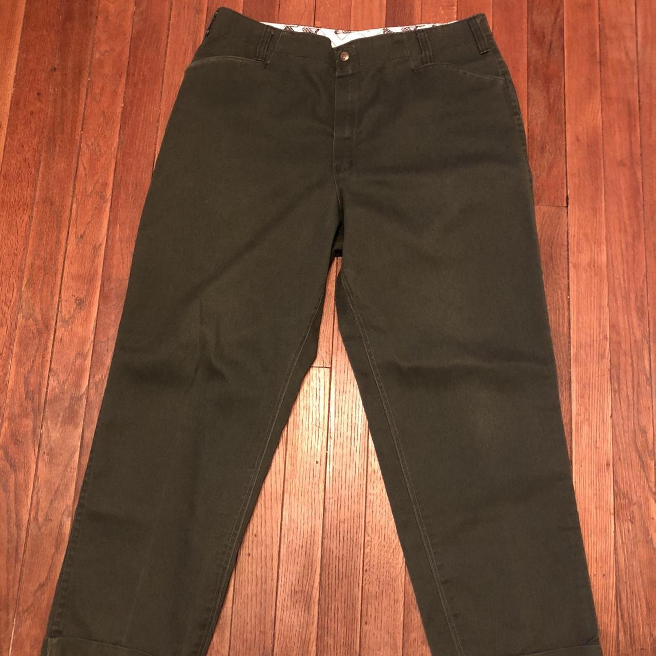 Ben Davis Men's Green Trousers Depop