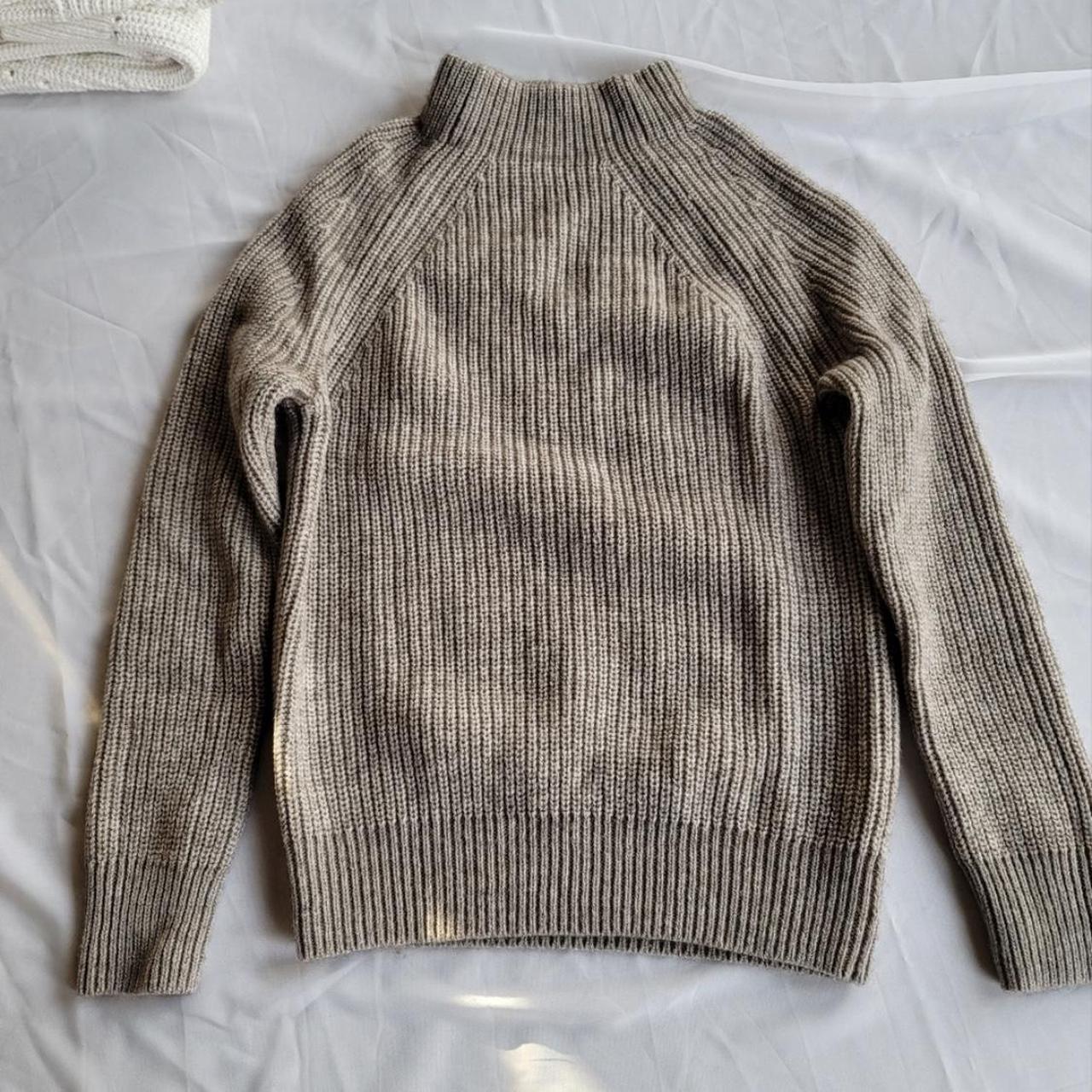 Muji Yak Wool Mockneck Sweater - size XS Thick... - Depop