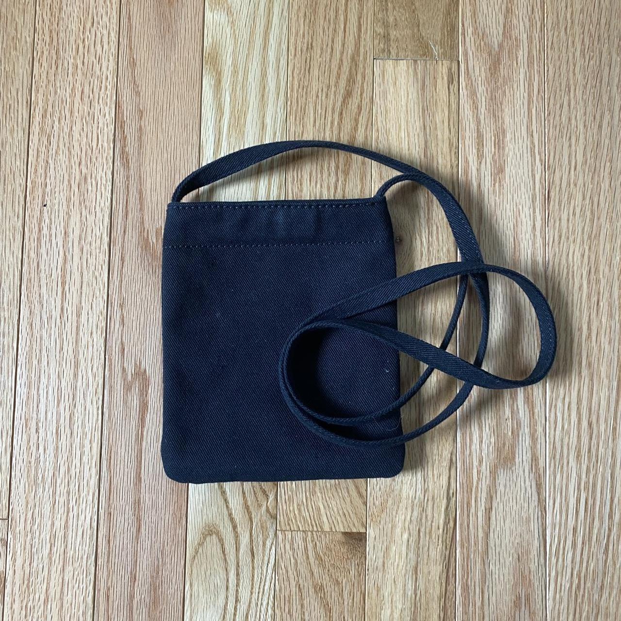 Black Canvas Pouch with Zipper