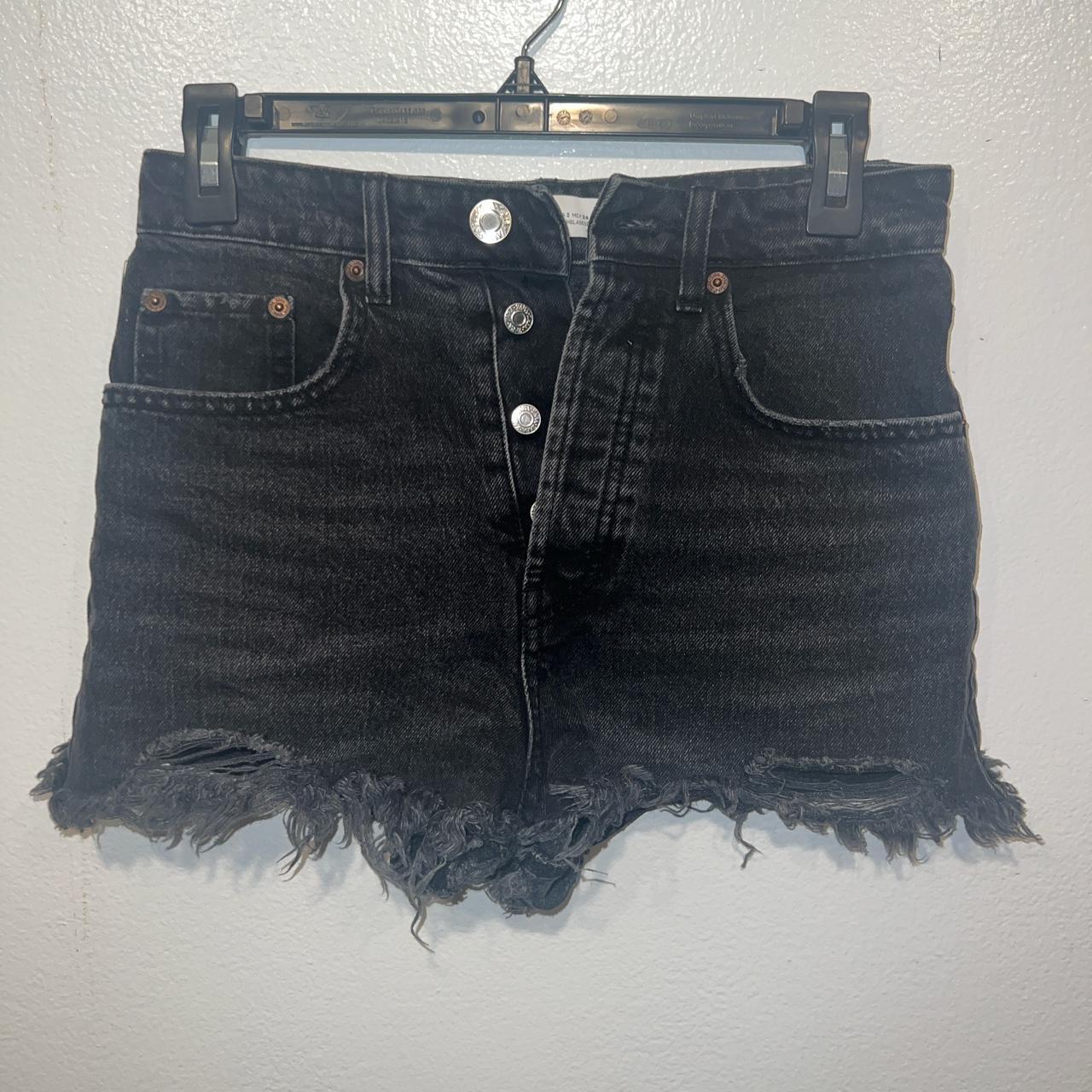 Jean short #jeanshort #shorts #blackshorts #summer... - Depop