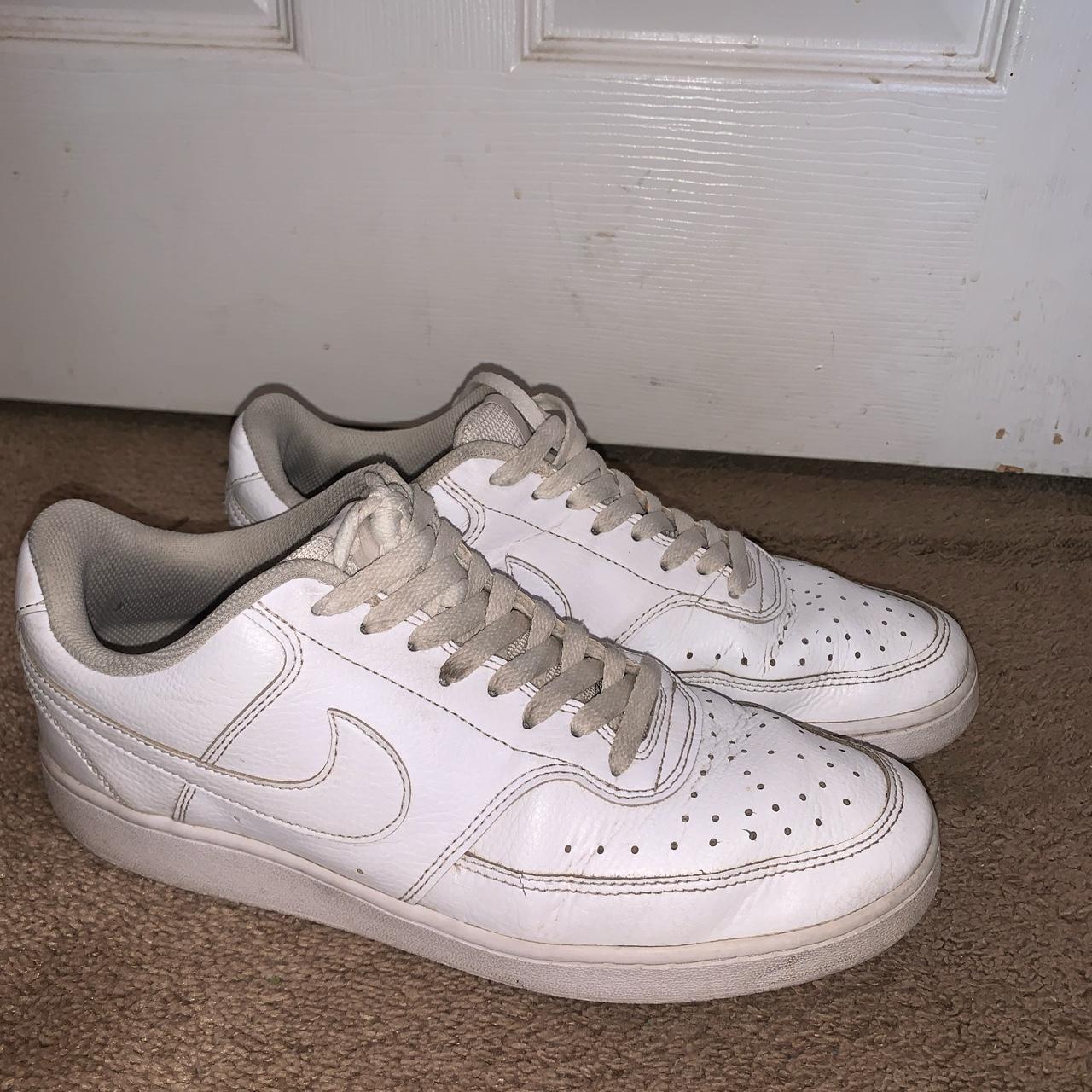 nike court vision low all white size 10 mens 6 5/10 Depop