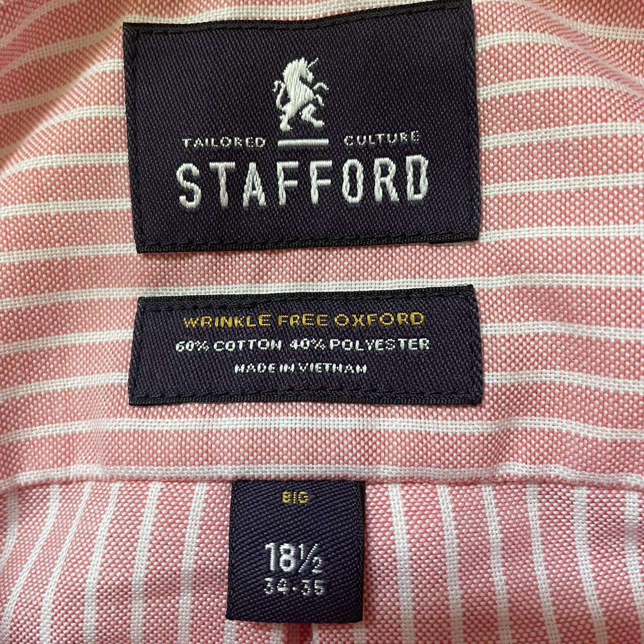 Stafford Men's Pink and White Shirt | Depop