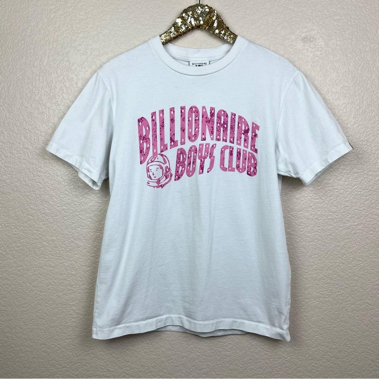 Billionaire Boys Club Men's White and Pink Shirt | Depop