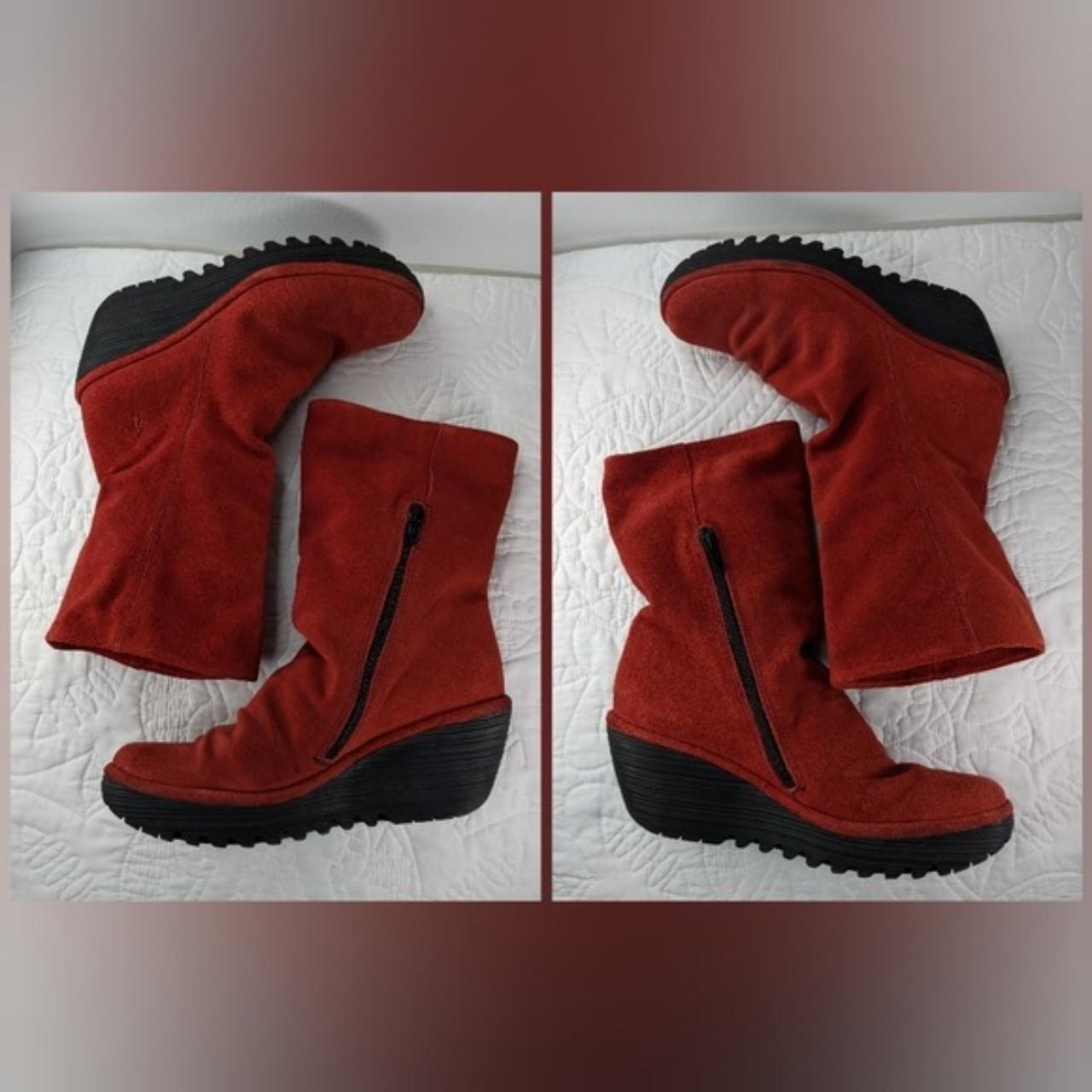 Fly London Women's Red Boots (3)