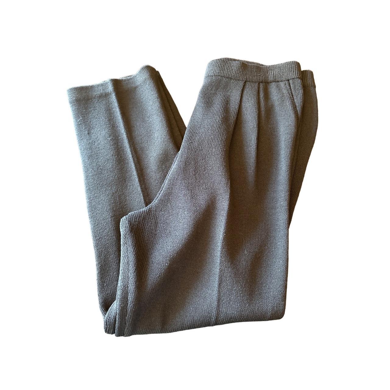 St John Basics Womens Black Santana Knit Pants - Depop