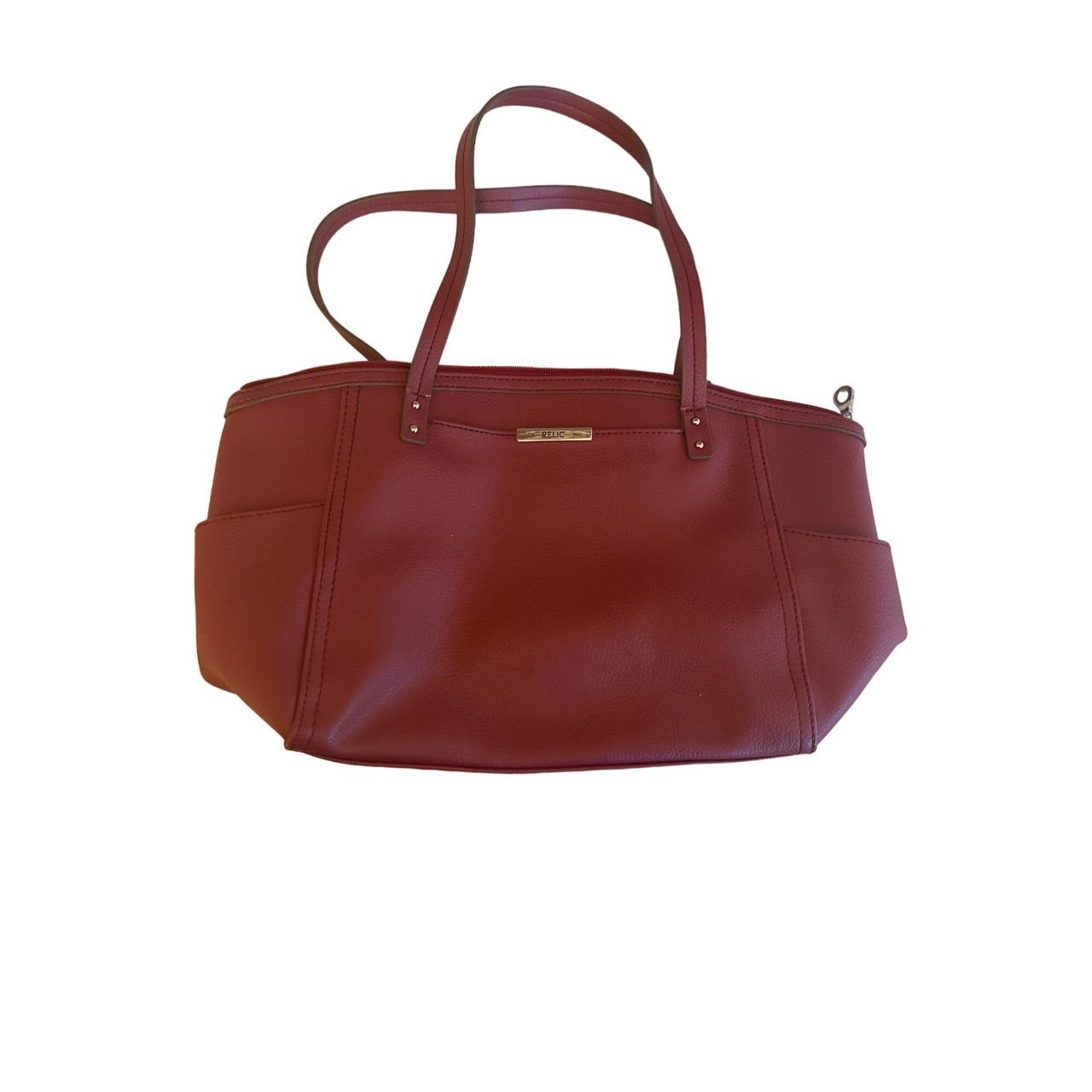 Relic red leather on sale purse