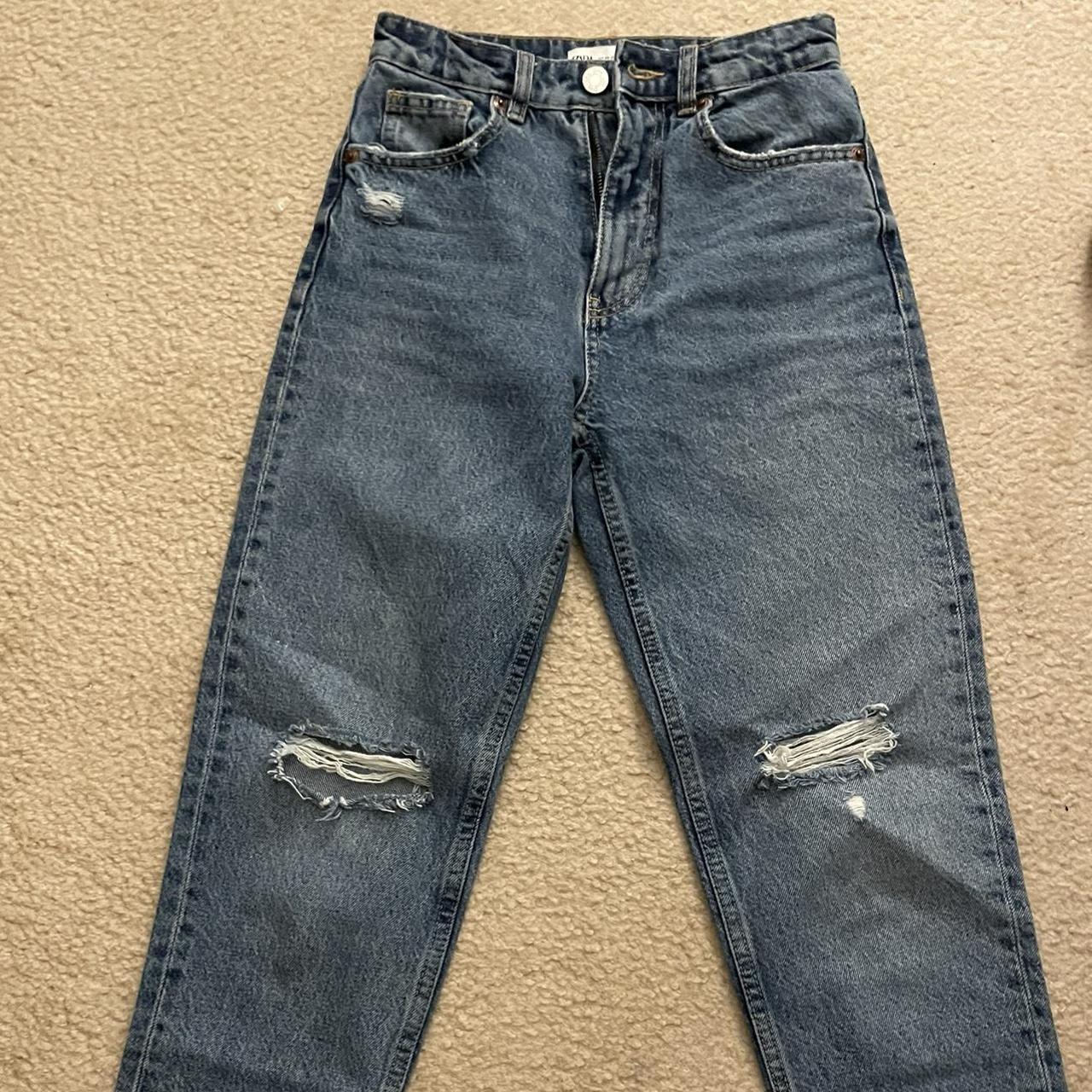 Zara jeans Perfect condition Too small for me... - Depop