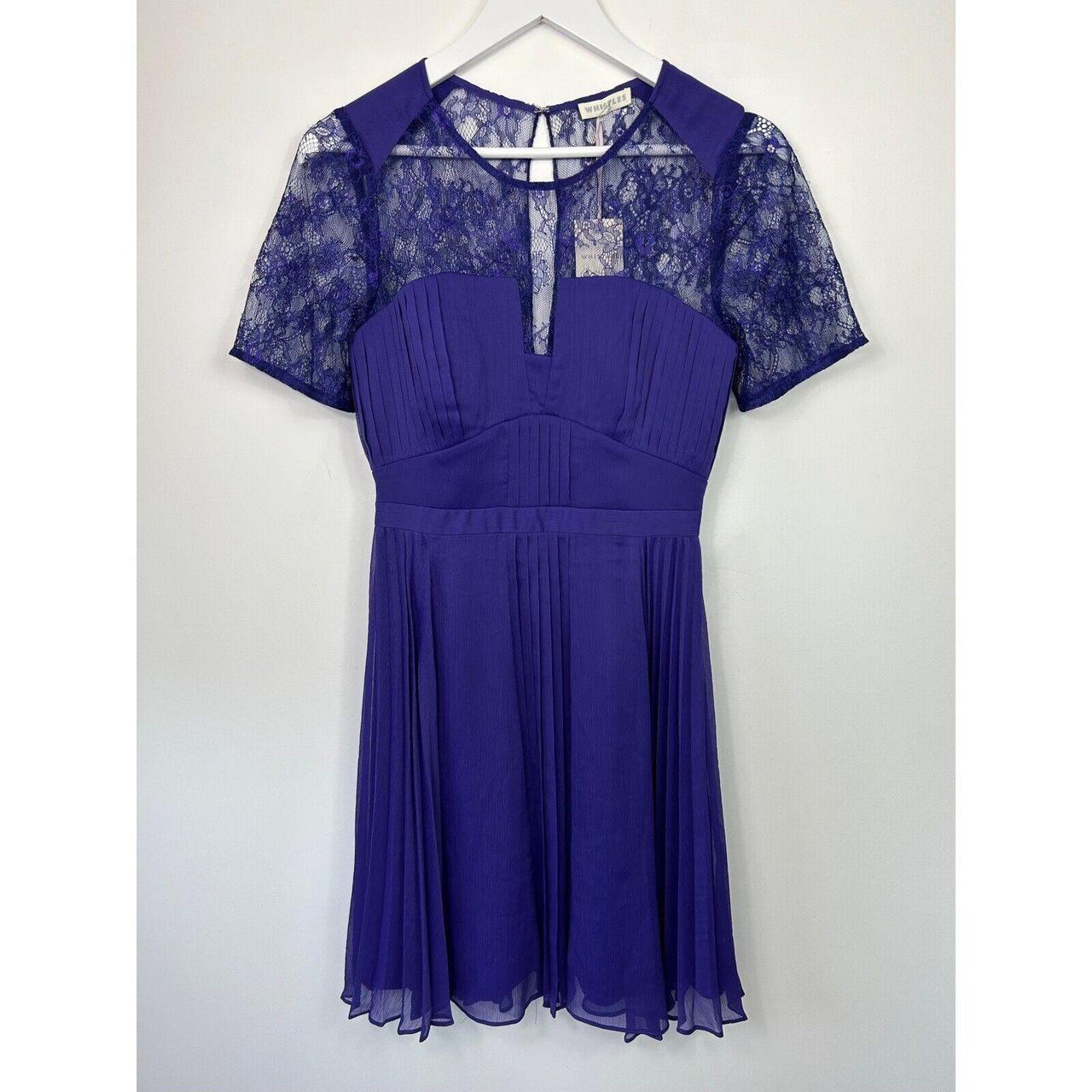 Whistles top purple dress