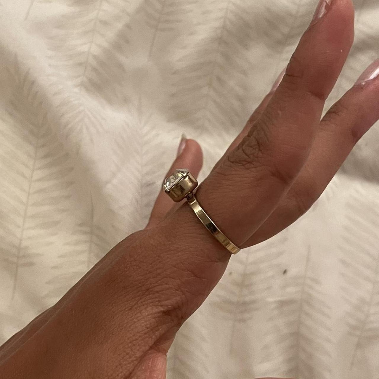 Women's Ring - Silver/Multi – Classic solitaire d… - image 2