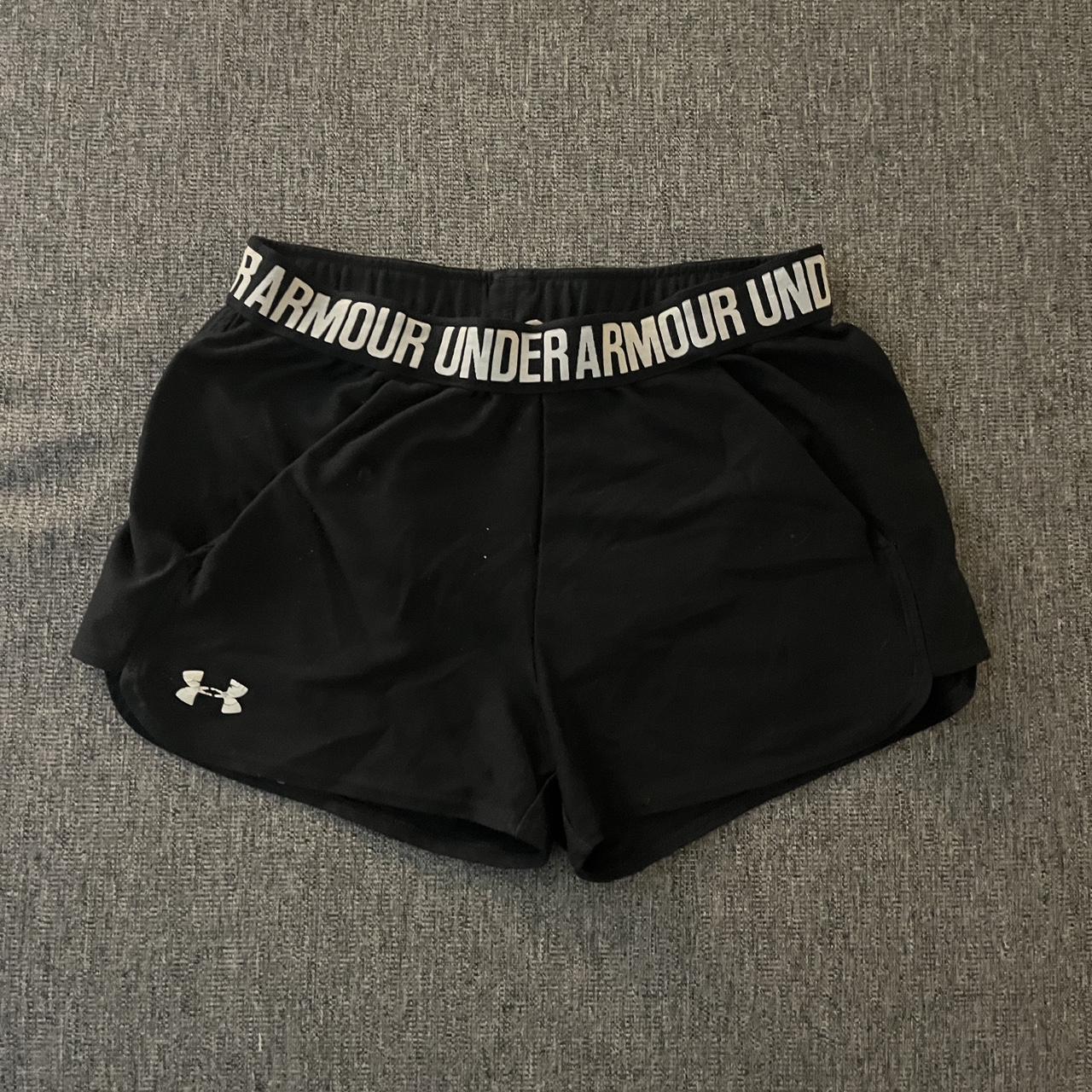 black under armor women’s play up shorts w... Depop