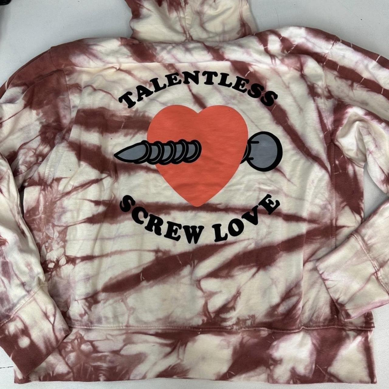 Talentless screw love hoodie unisex size shops S