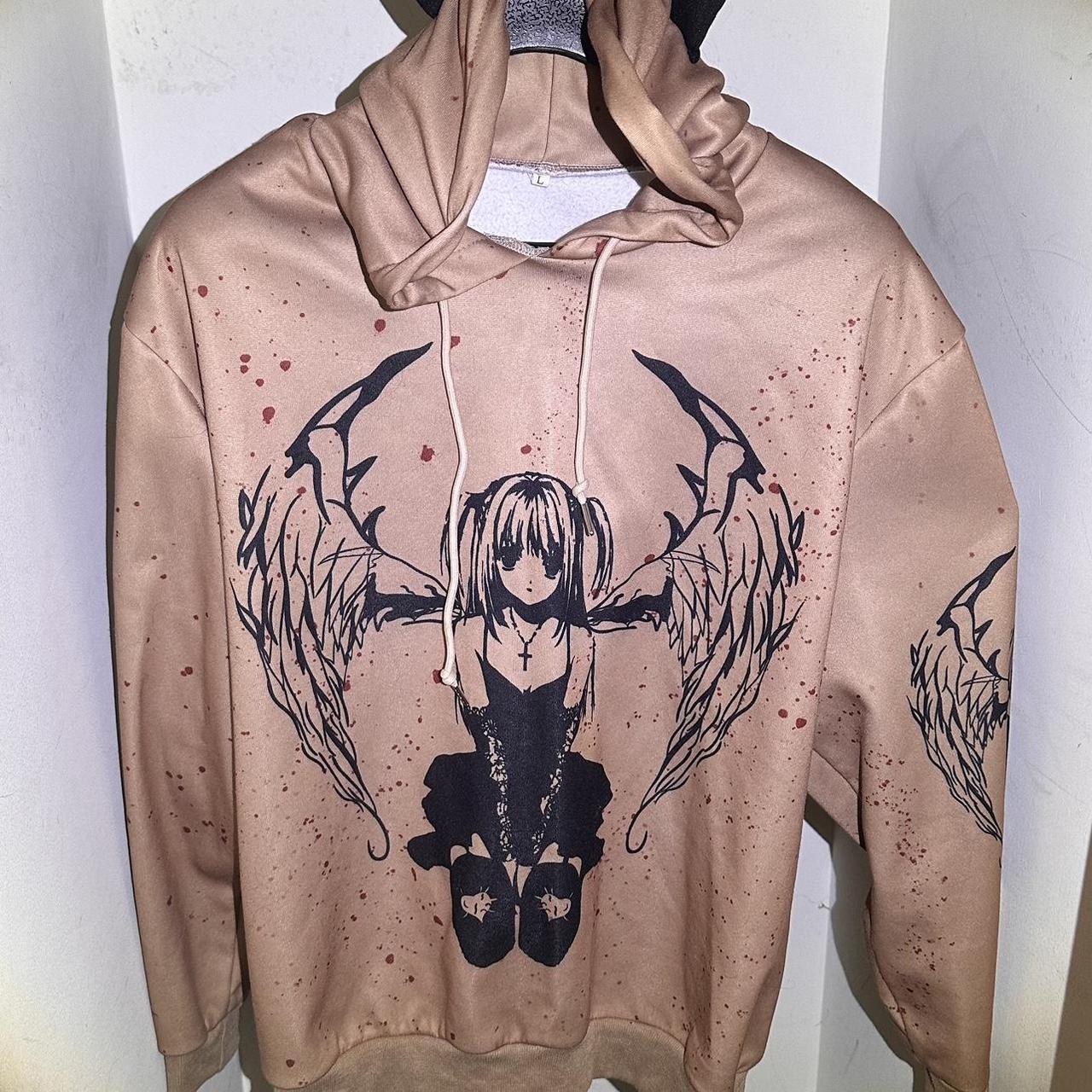 Bloody Angel Wing Horned HOODIE - Depop