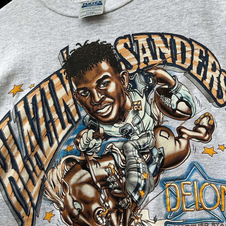 Vtg 90s Dallas Cowboys Deion Sanders T Shirt Mens M Salem Single Stitch  Colorado