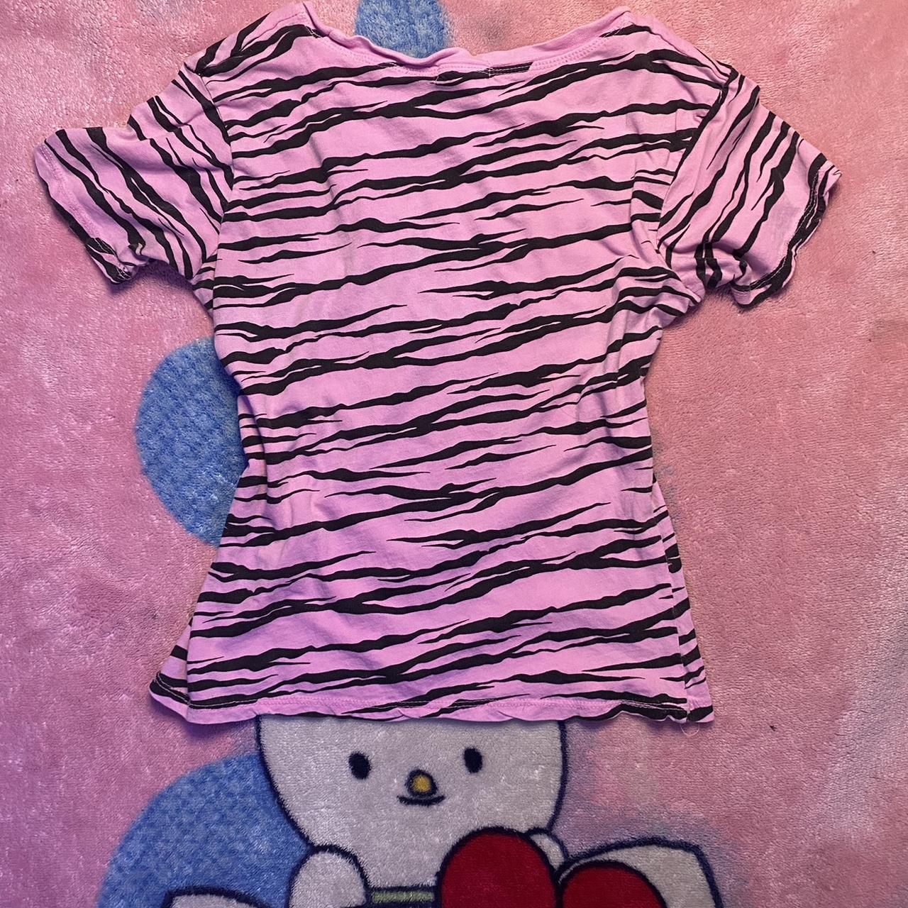 pink-zebra-print-shirt-stretchy-and-it-s-a-medium-depop