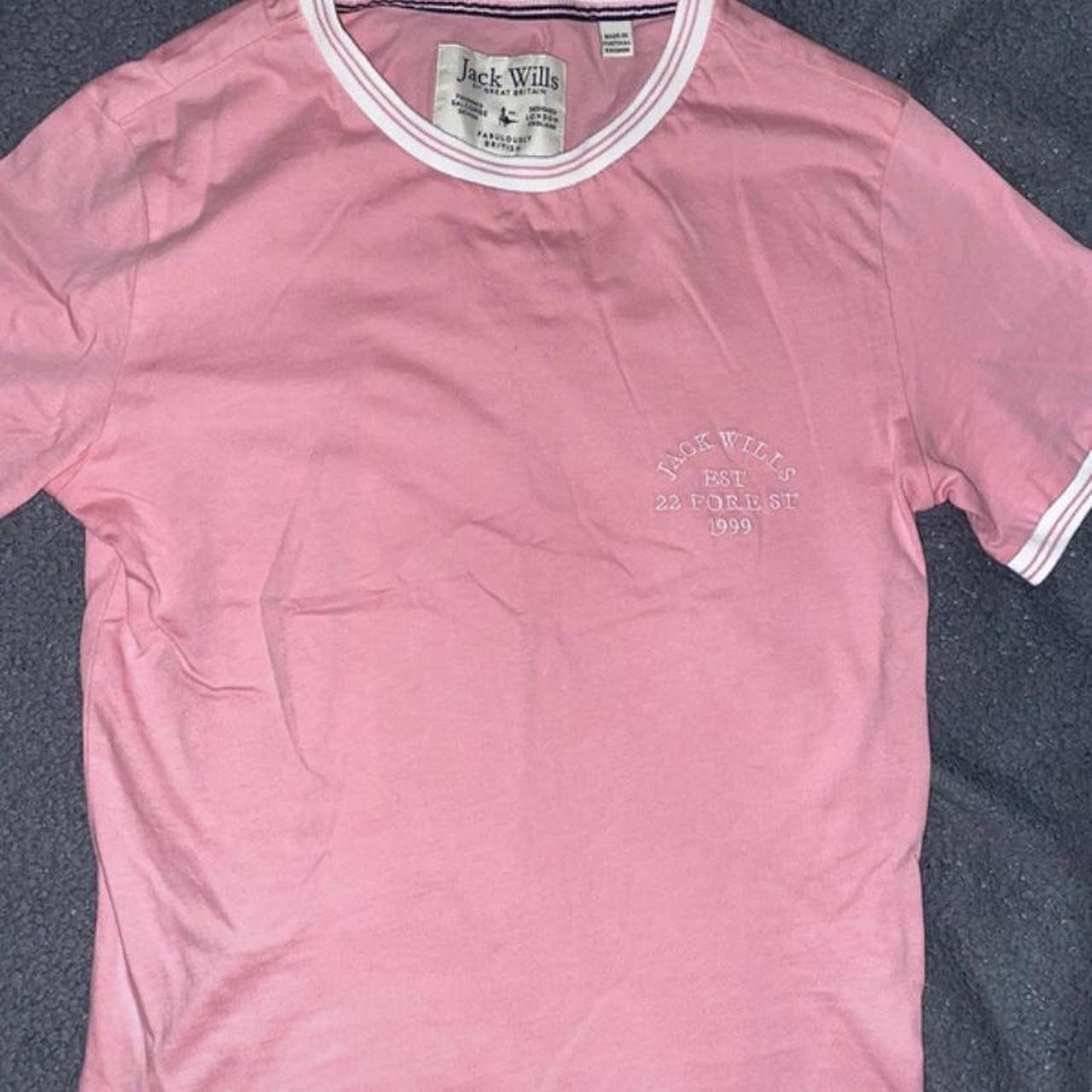 Jack wills pink t 2024 shirt