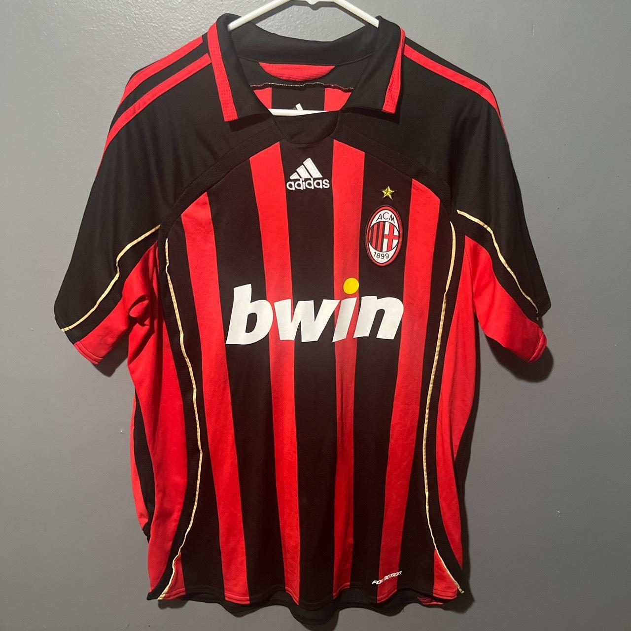 2006/07 retro ac milan jersey very rare jersey in - Depop