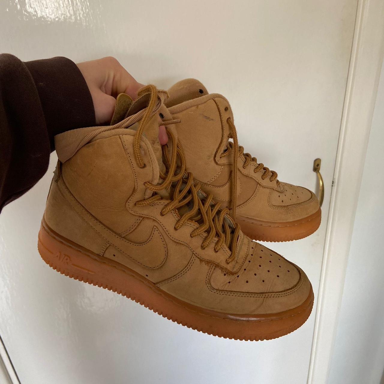 beige suede air force 1