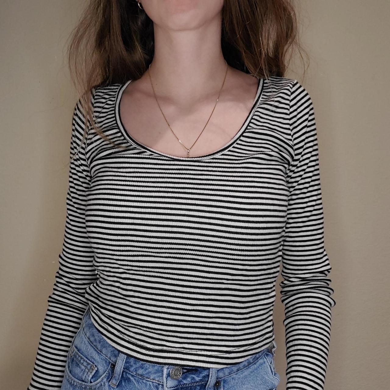 Brandy Melville (tag missing) black and white... Depop