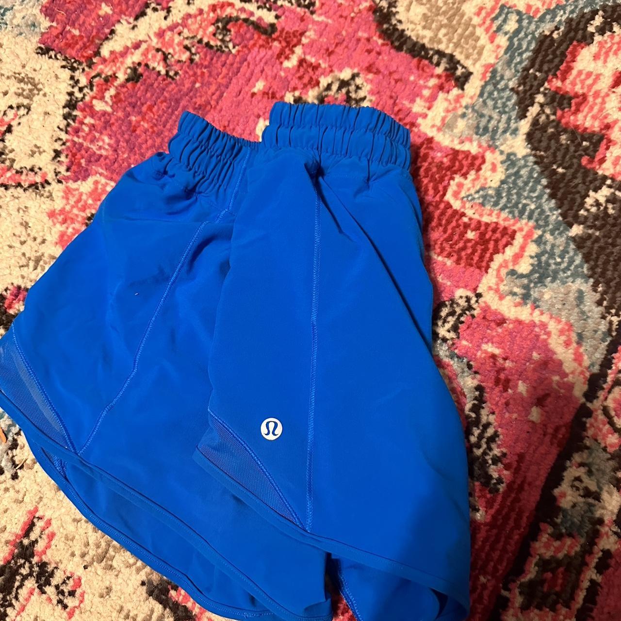 Lululemon poolside blue low rise 2.5inch hotty... - Depop