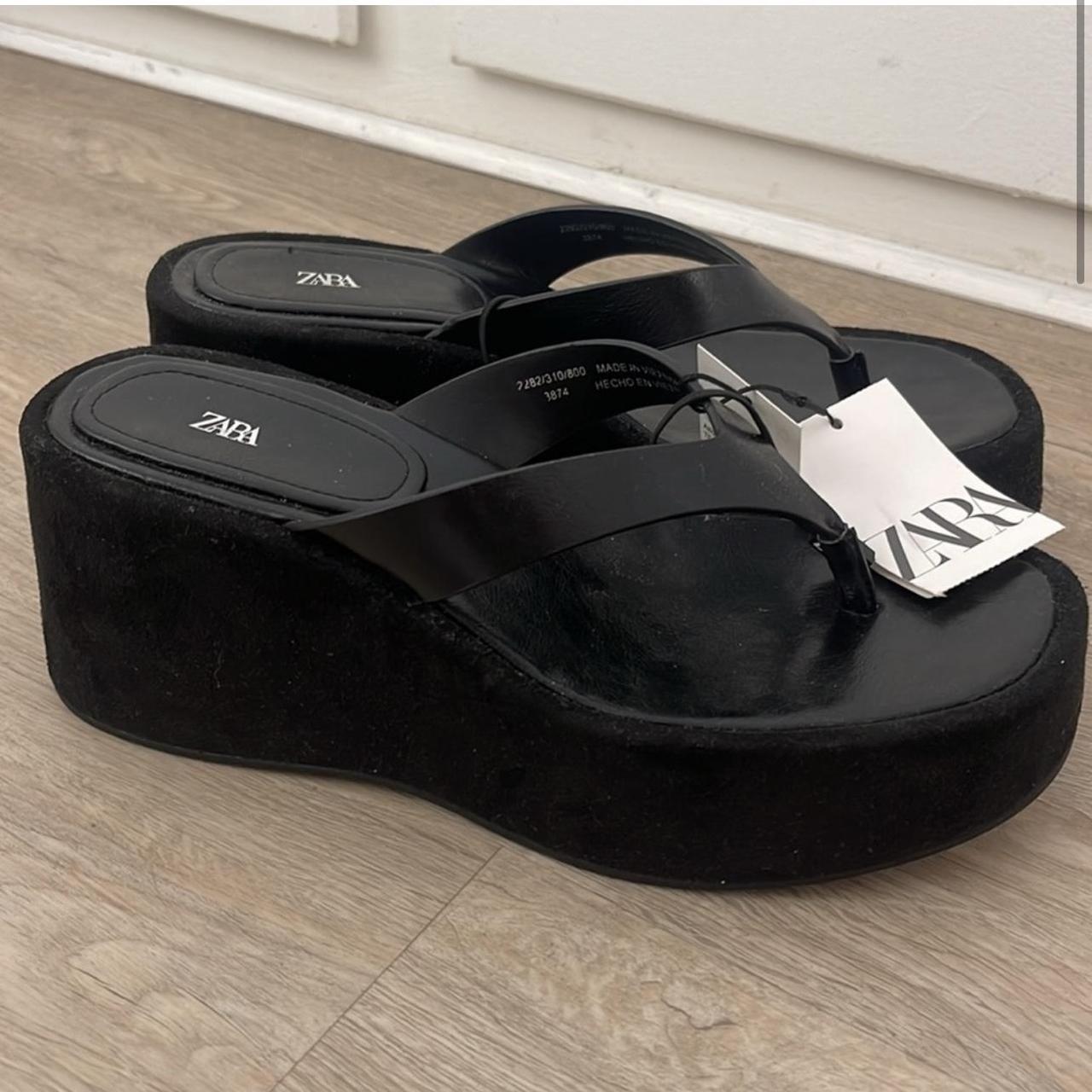 Black Wedge Zara Wedge Sandals Zara Platform Wedges Deals