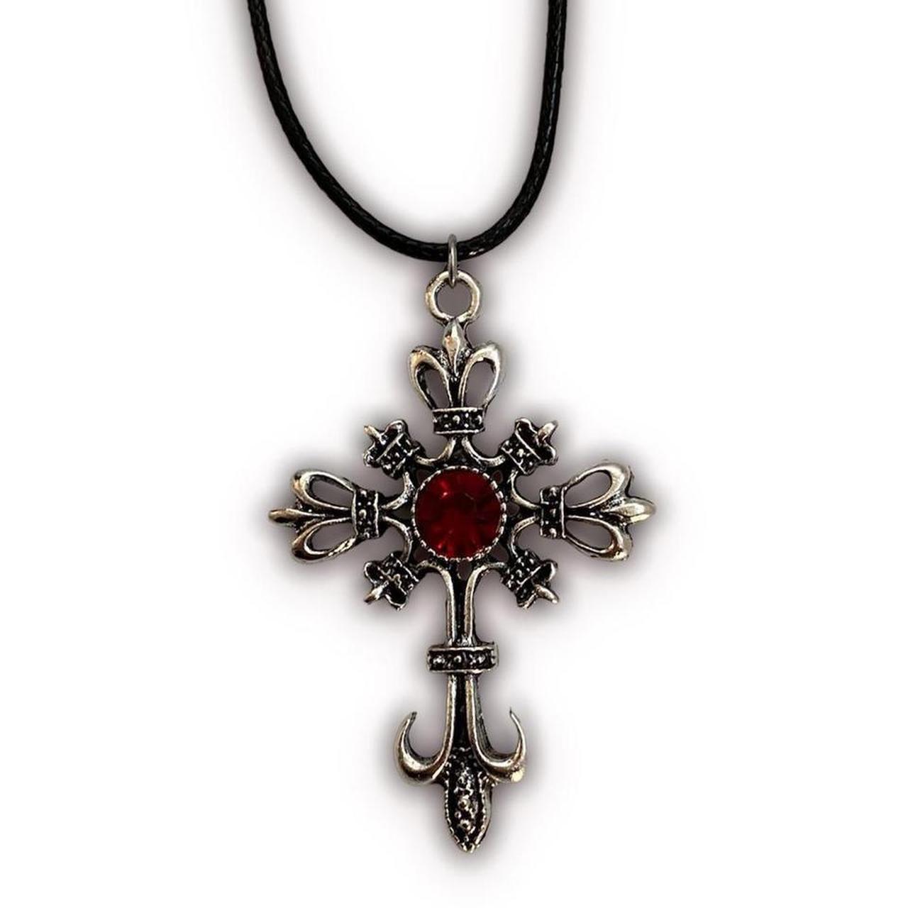 1, 4 or 20 Pieces: Antique Silver Inverted Cross Pendant with Baphomet –  Guerrilla Charm
