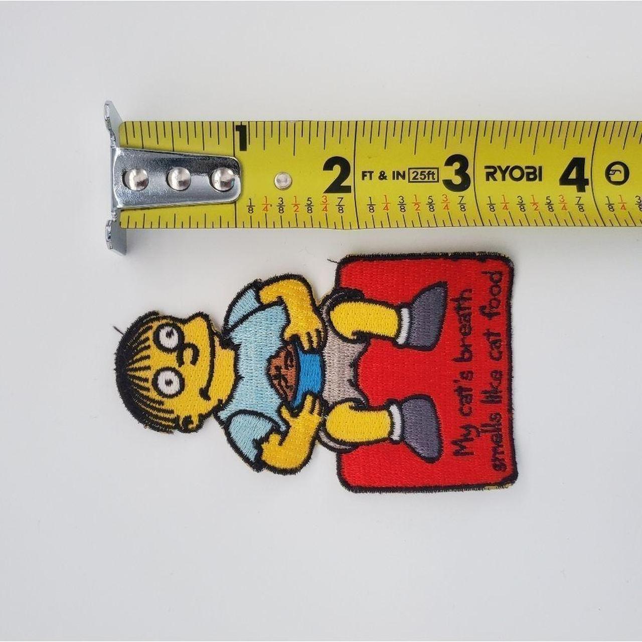 Vintage Y2K The Simpsons Ralph Wiggum Iron On Patch Hot on sale Topic 2000's Cat Food