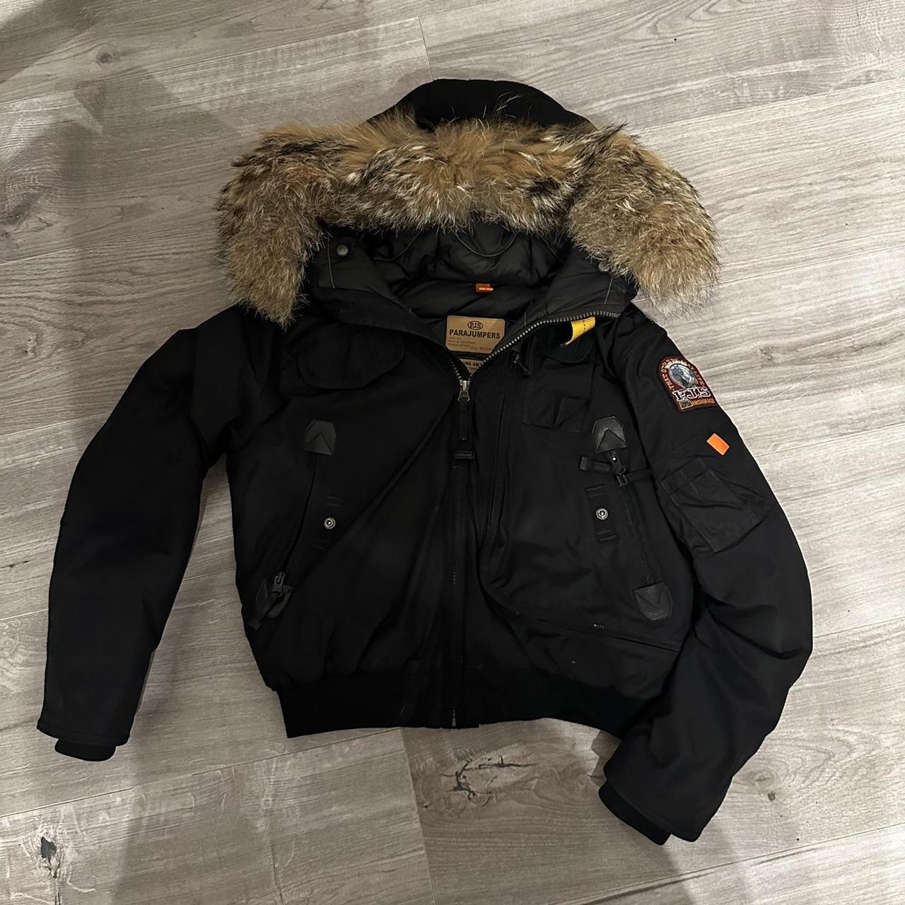 Parajumpers Black Coat | Depop