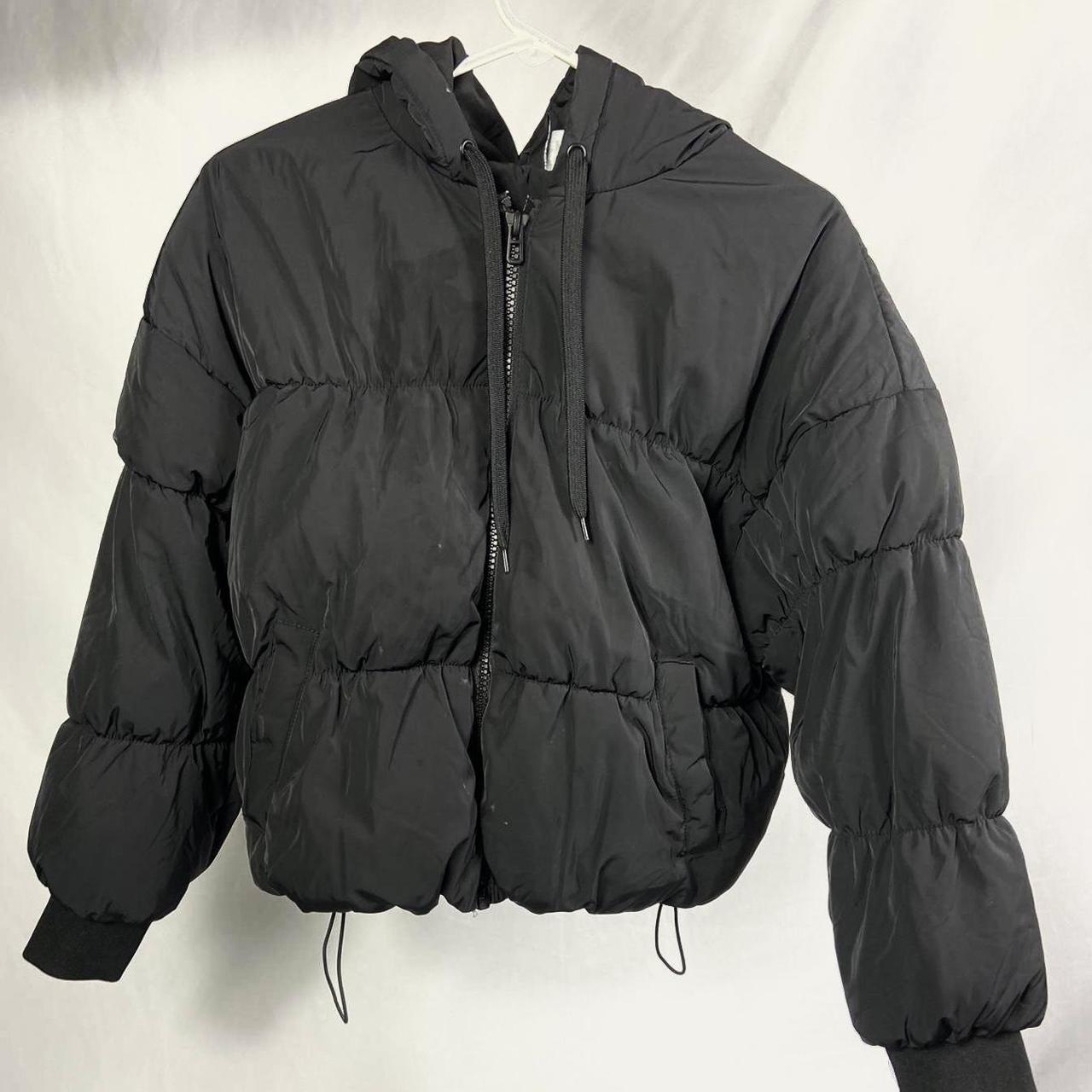 H&M Women's Black Coat Depop