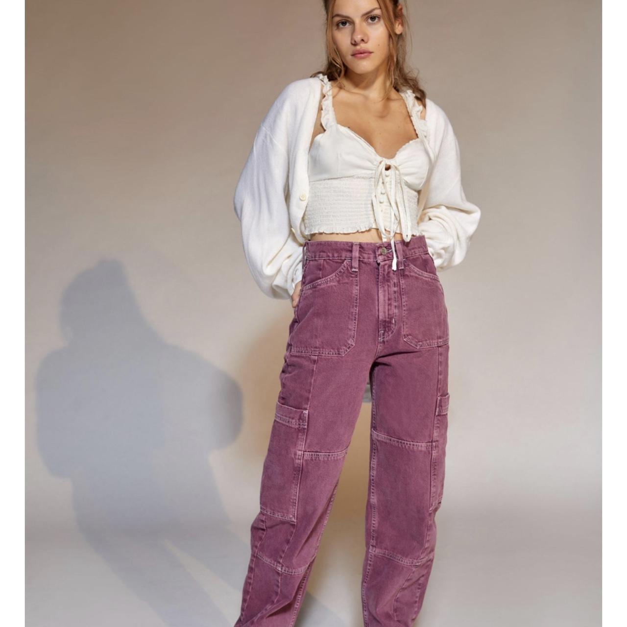 Women's Burgundy Jeans & Denim
