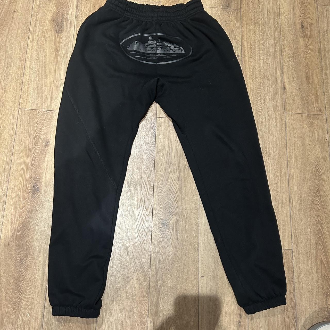 Corteiz Men's Black Joggers-tracksuits | Depop