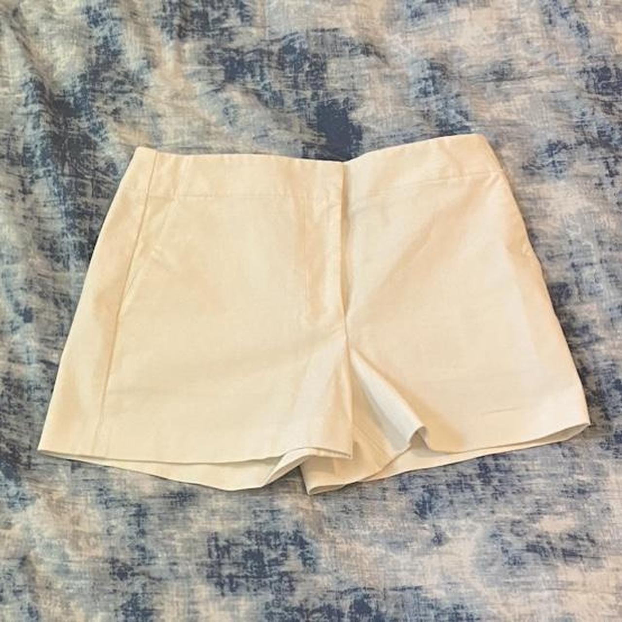 Theory Women's White Shorts | Depop