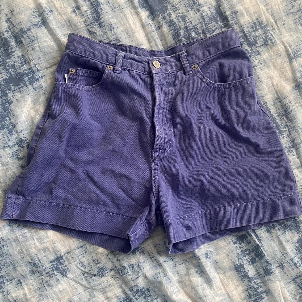 Vintage Bongo blue denim high waisted shorts Great... - Depop