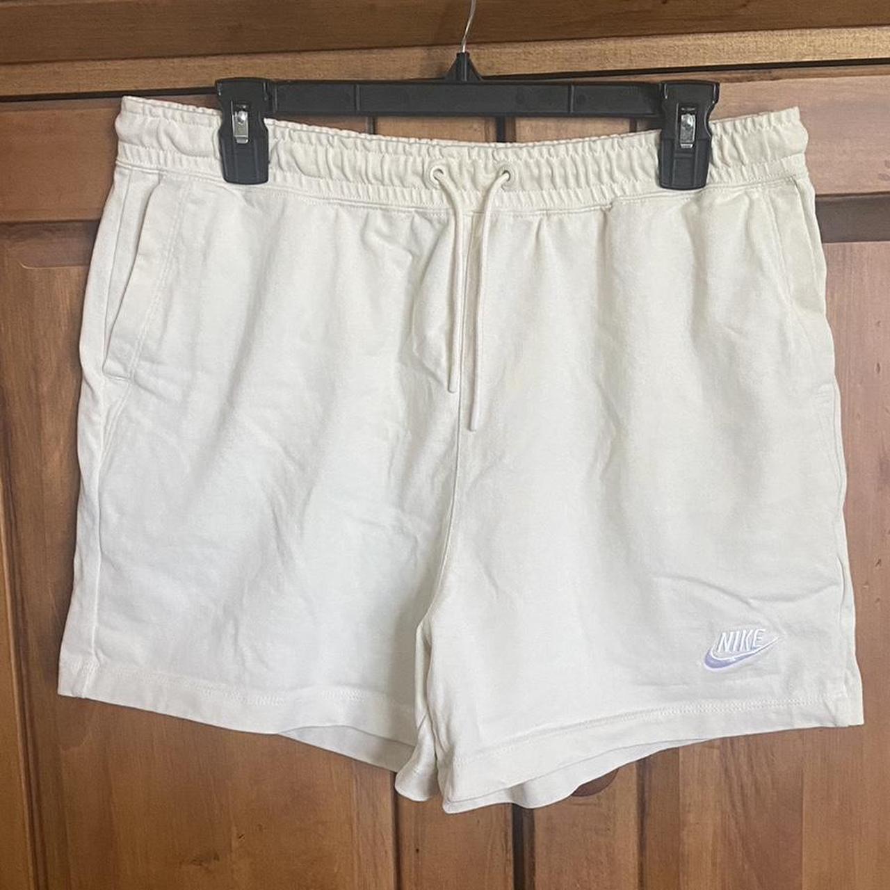 Cream Nike lounge shorts All cotton no fleece. Depop