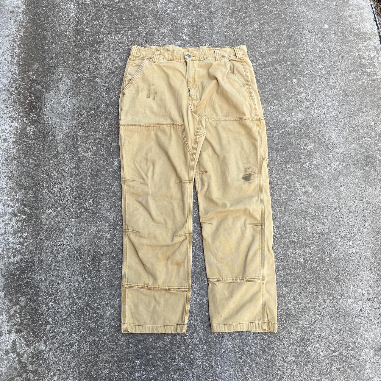 Y2K Carhartt Double Knees - 38x36 but they measure... - Depop