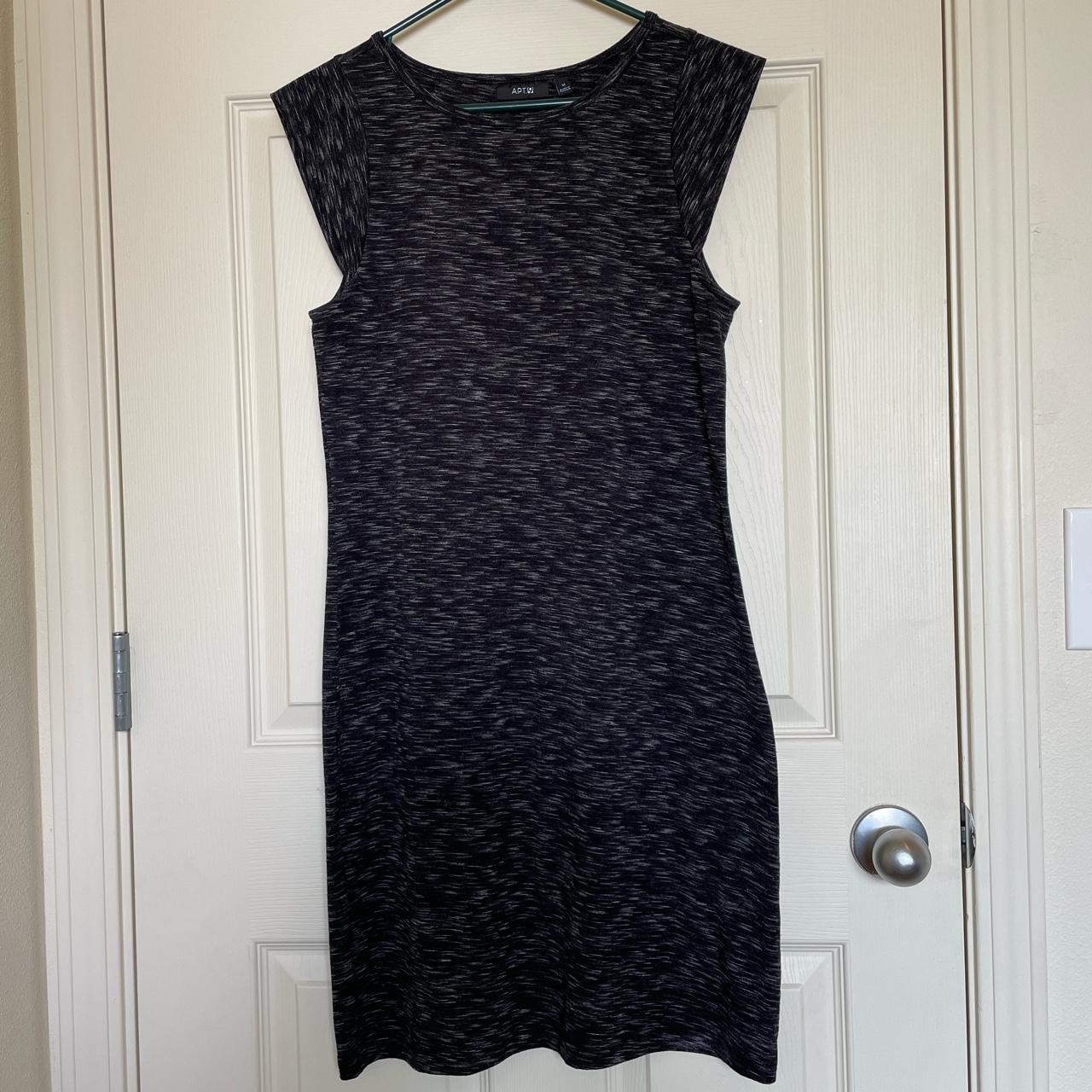 Apt. 9 Women's Grey and Black Dress | Depop