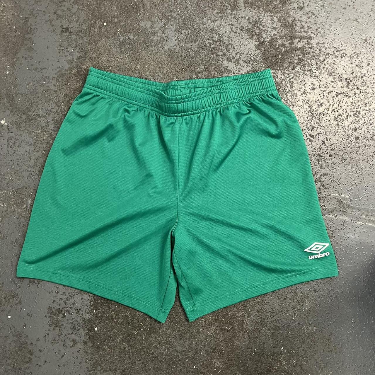 men’s Umbro pink soccer shorts only worn a few... Depop