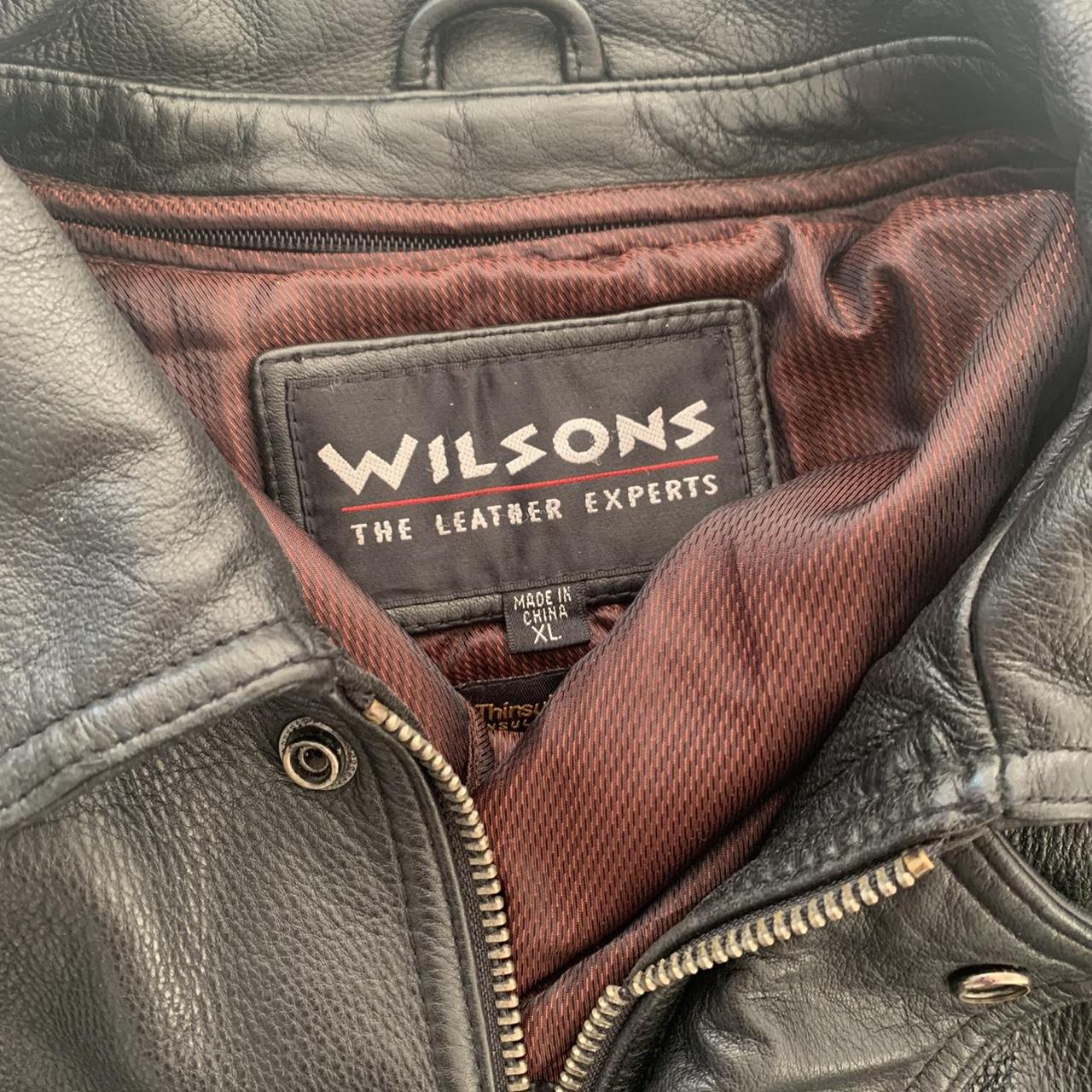 Wilson’s Leather Men's Black Jacket | Depop