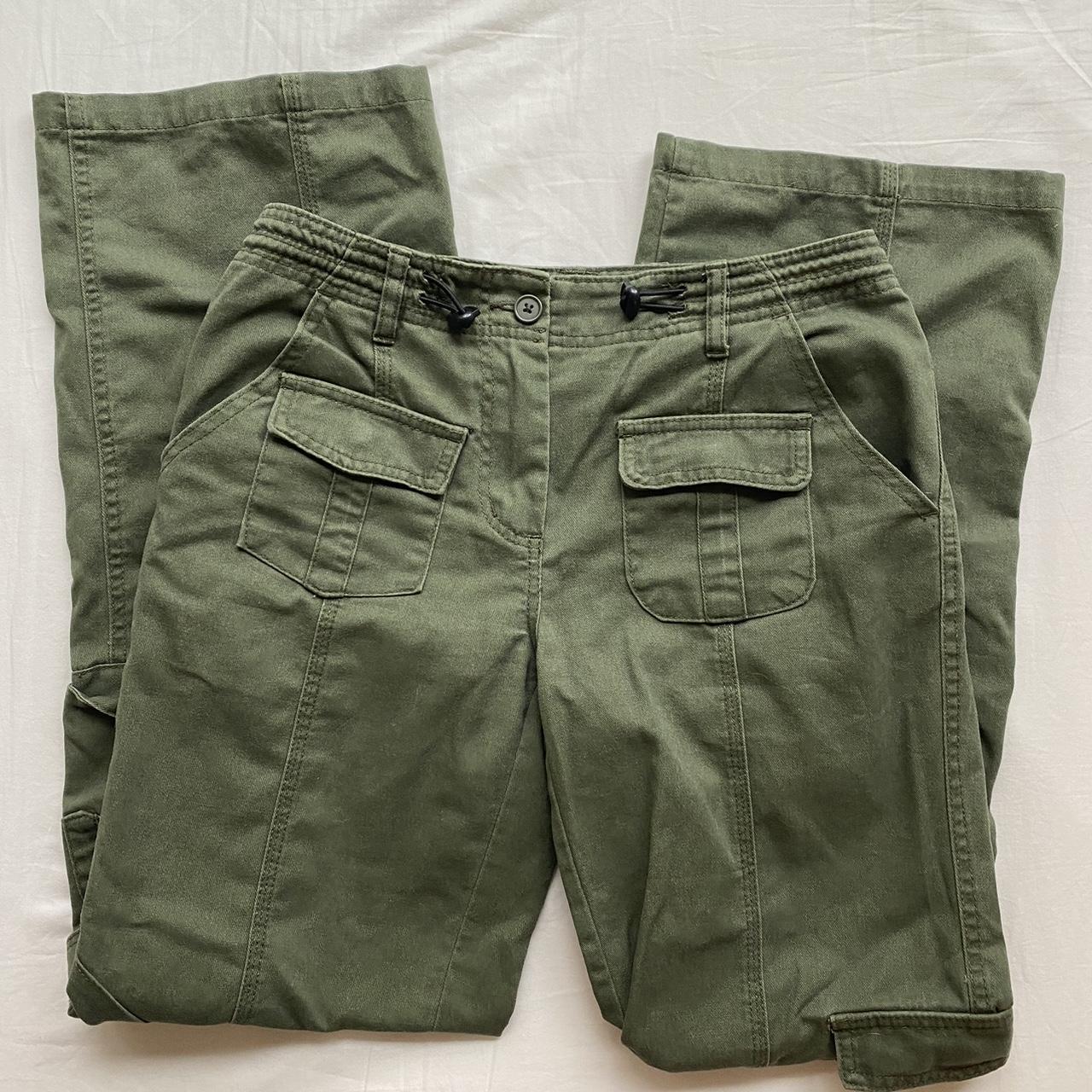 brandy melville kim cargo pants in green! super... Depop