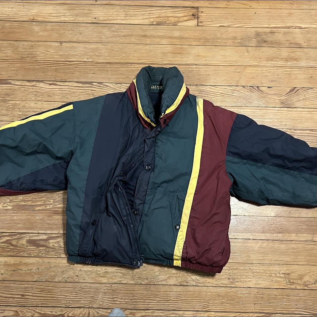 Nautica reversible down jacket, XL - Depop