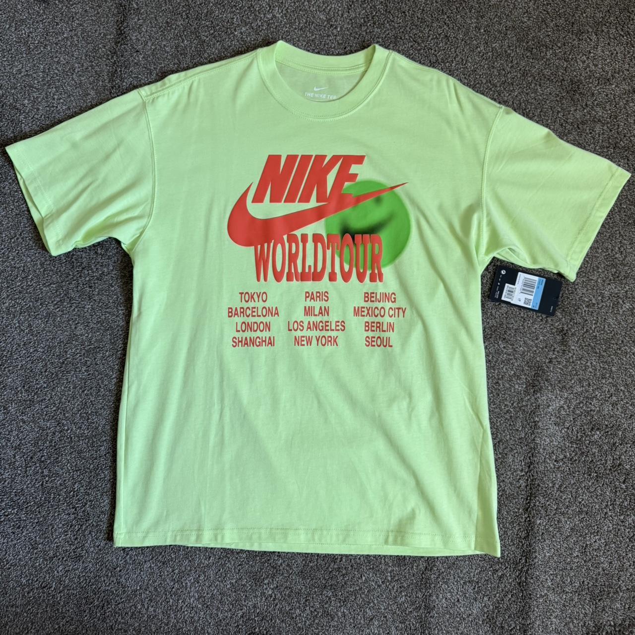 nike world tour t shirt green