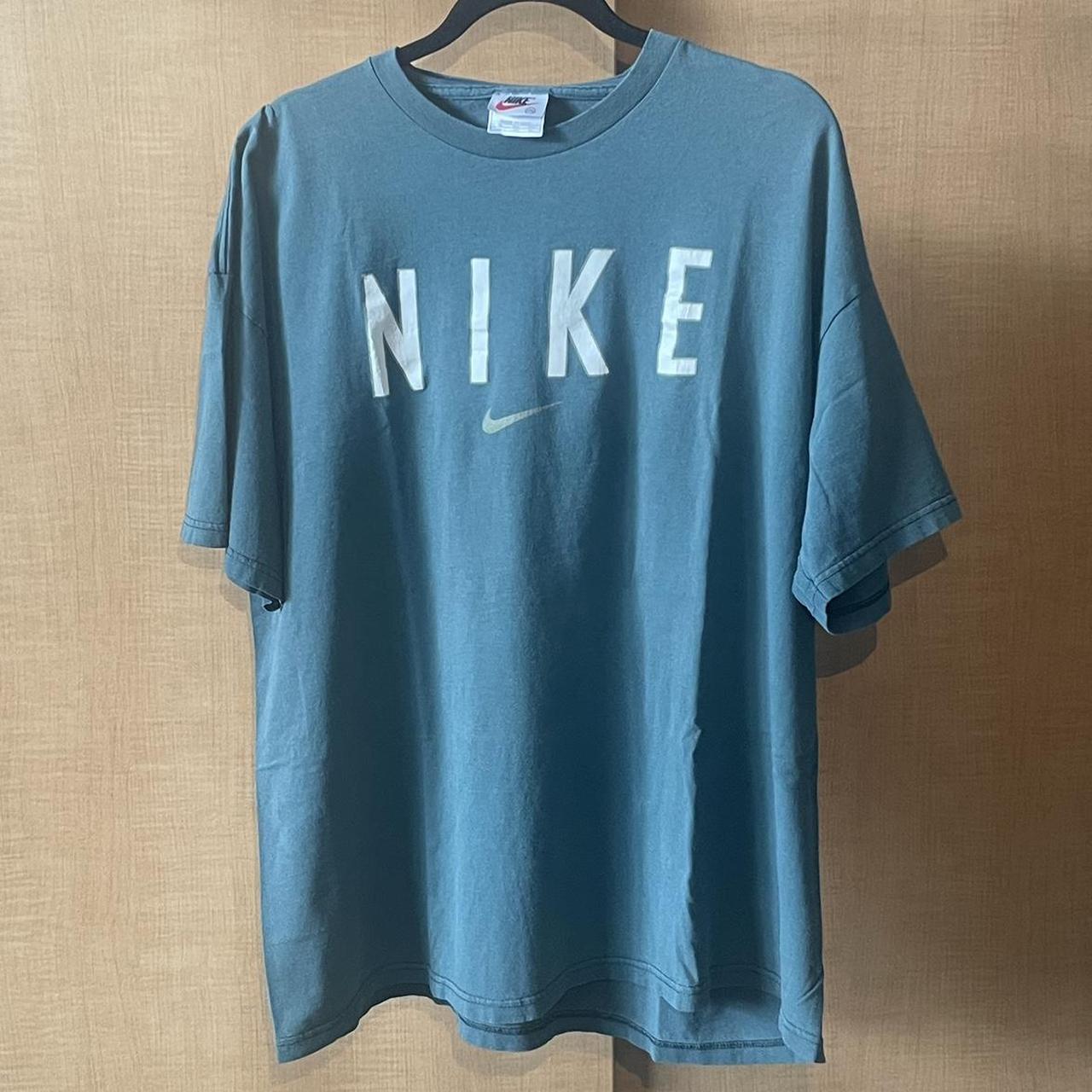 Vintage Nike Big Center swoosh athlete wear t shirts - Depop