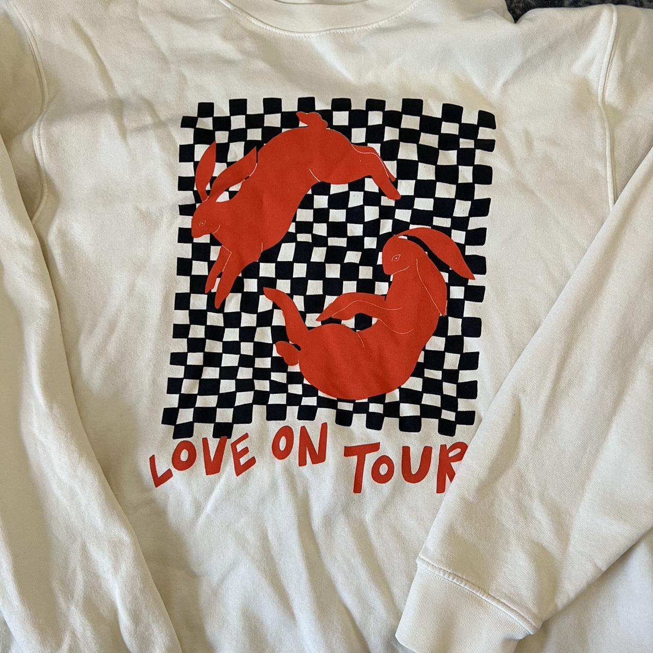 love on tour bunny crew neck harry styles merch - Depop