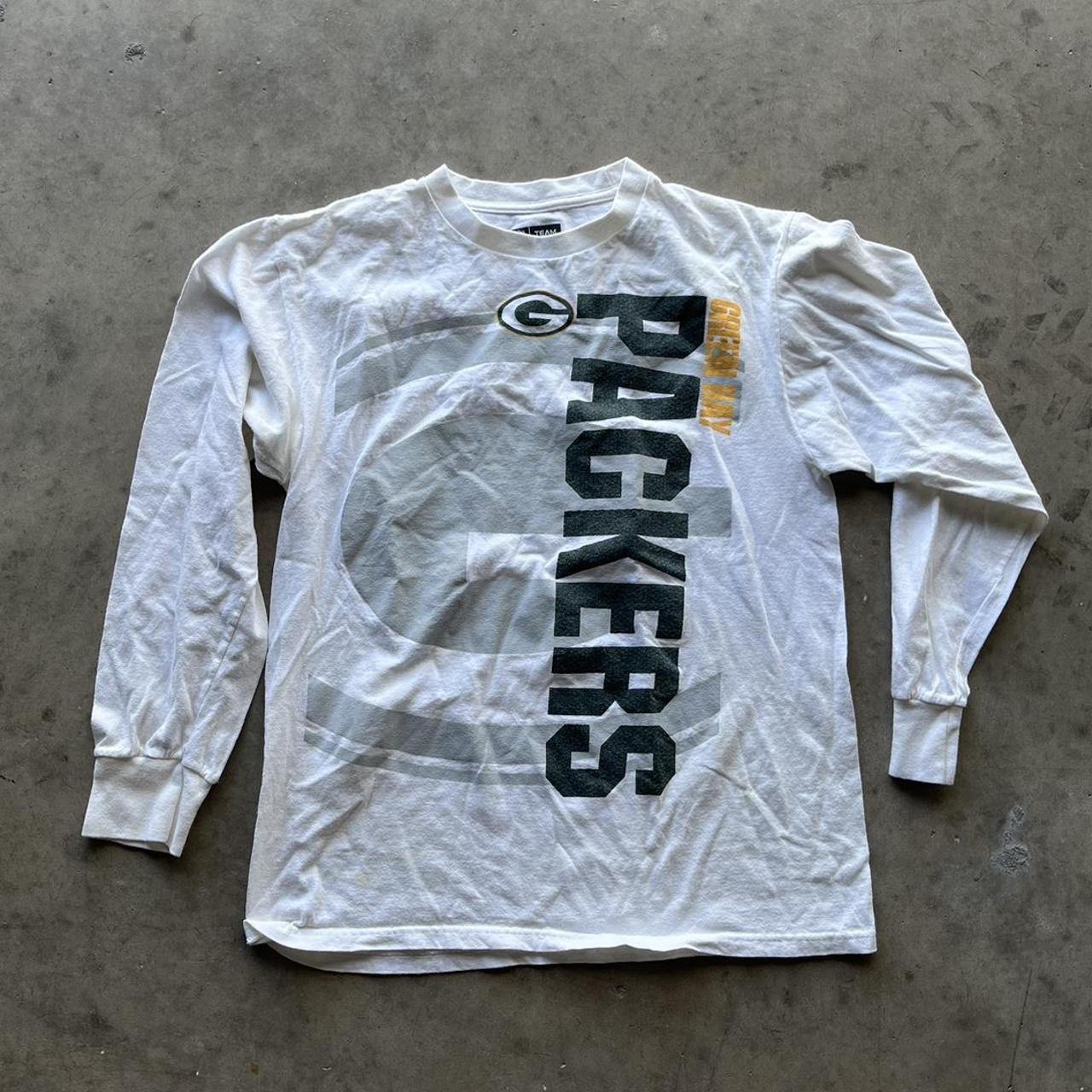 Vintage Y2K Packers NFL Team Apparel Long Sleeve Tee - Depop