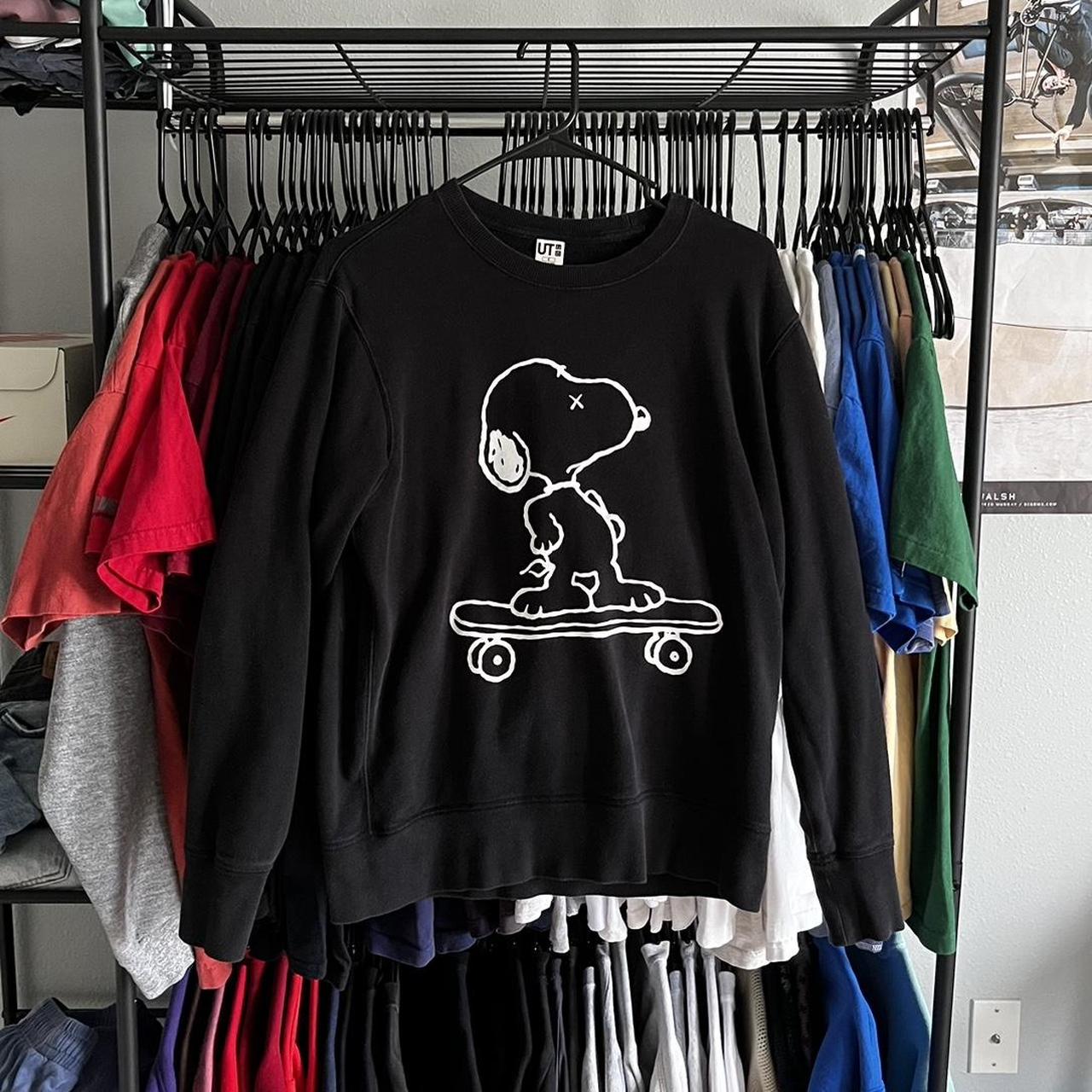 Kaws snoopy hot sale sweatshirt