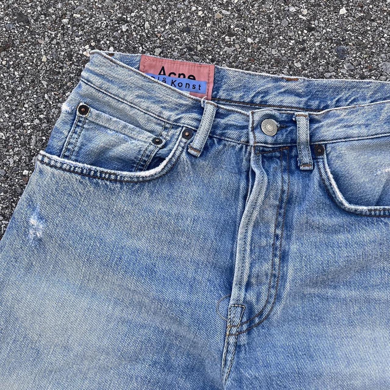 Y2K 2000s Acne Studios Faded Jorts Jean... - Depop