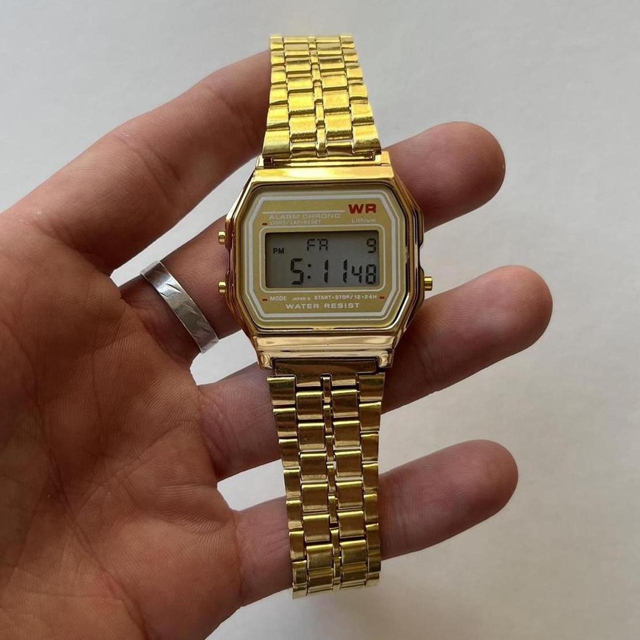 vintage 90s y2k 2000s retro style gold stainless | Depop