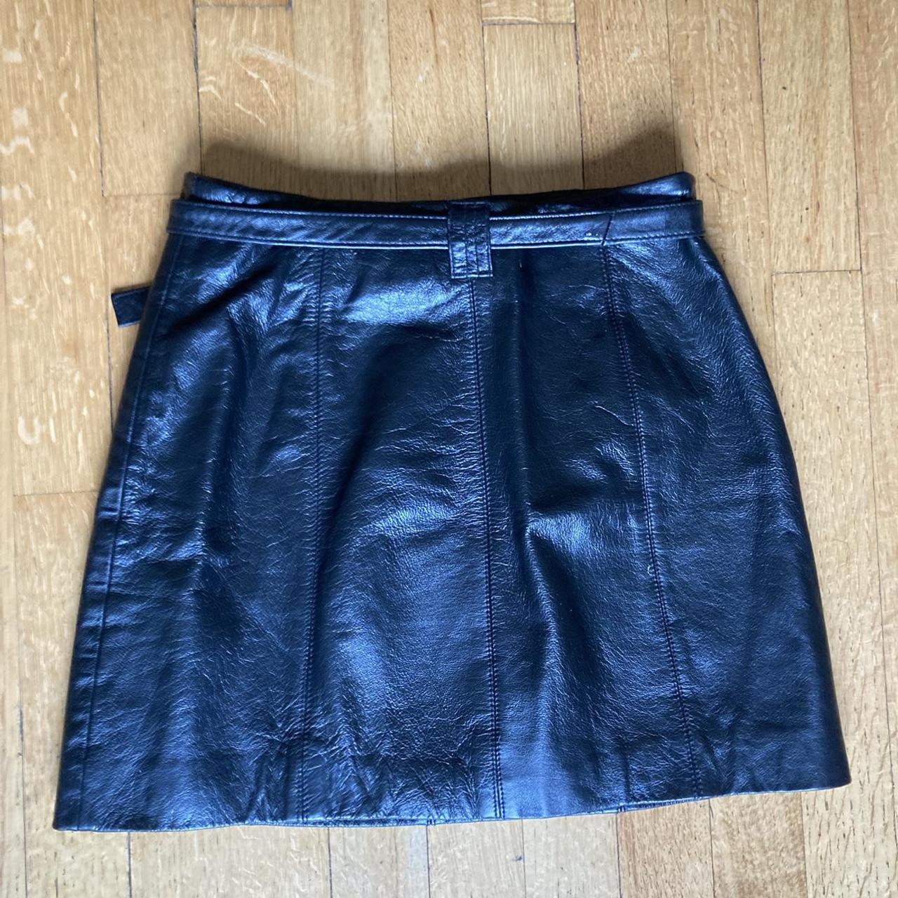 Wilson’s Leather Women's Black Skirt | Depop