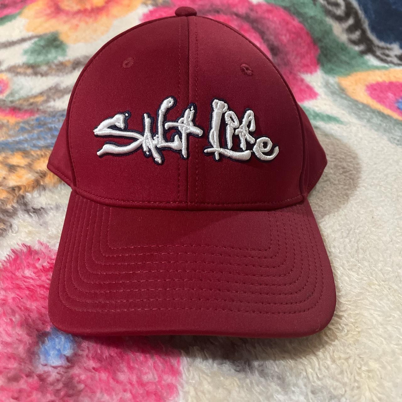 Salt life hat stain on side of hat reminds me me of - Depop
